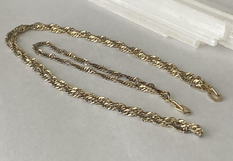 14KGP 19.5” Necklace and Bracelet 7”