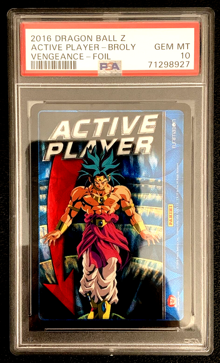 PSA 10 GEM MINT 2016 ACTIVE PLAYER BROLY DRAGON BALL Z VENGEANCE