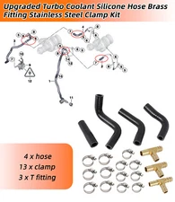 For BMW N63 Turbo Coolant Line Repair Hose Kit 550i 650i 750i X5 E70 X6 F07 F12