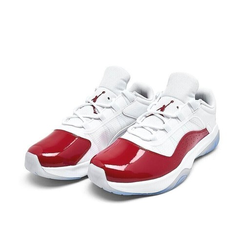 Air Jordan 11 CMFT Low Shoes "Cherry" White Gym Red Black DN4180116