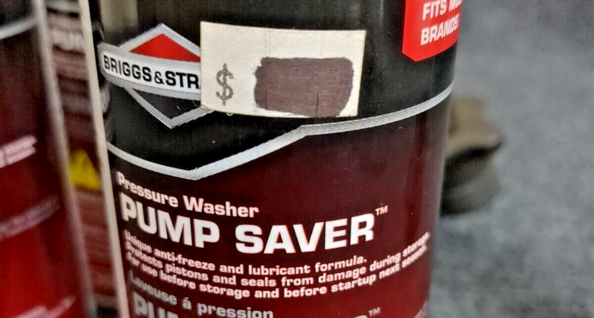 (4) Briggs & Stratton Pressure Washer PUMP SAVER 4 oz AntiFreeze