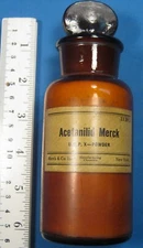 VINTAGE MERCK ACETANILID FREE SHIPPING     B