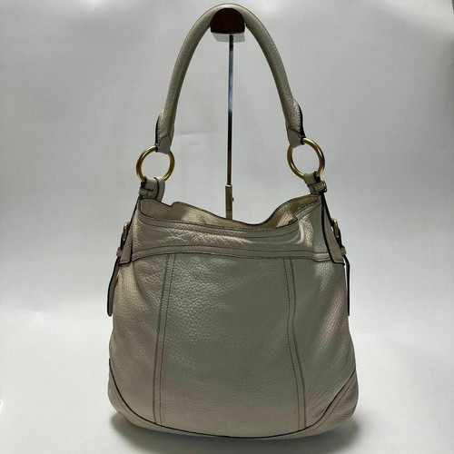 PRADA Shoulder Bag Vitello Leather Beige - Picture 13 of 24