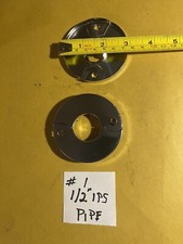 6 Pc 1/2 IPs 1/2 pipe METAL SPLIT OPEN ESCUTCHEON COVER PLATE NOS