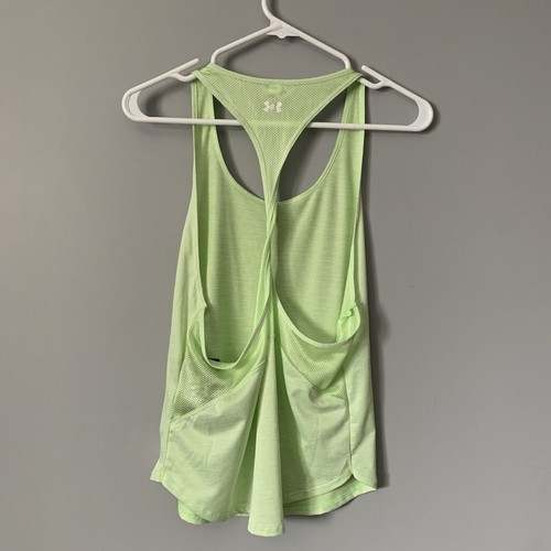 Under Armour UA Women’s Tech Vent Tank Top Twist Racerback Green Size S NEW - Picture 5 of 6