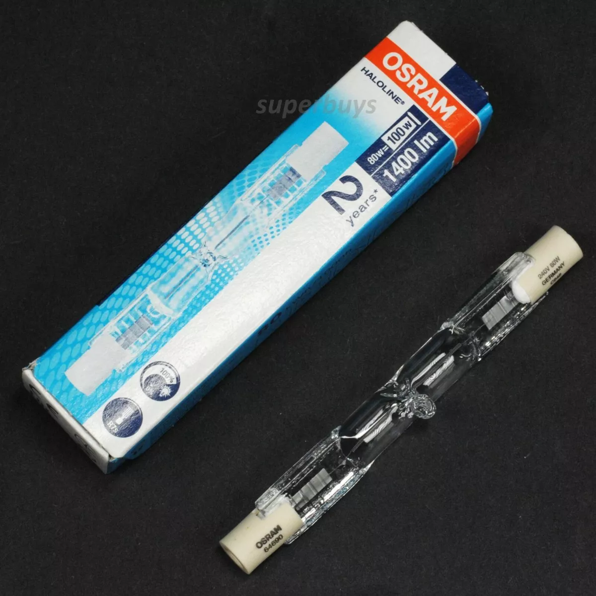 1pc Osram 80W R7s Halogen Bulb Linear Tungsten Lamp Light Tube R7