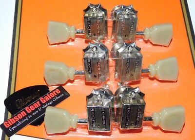 Gibson Les Paul Tuners Set Kluson Deluxe Nickel SG Guitar Parts