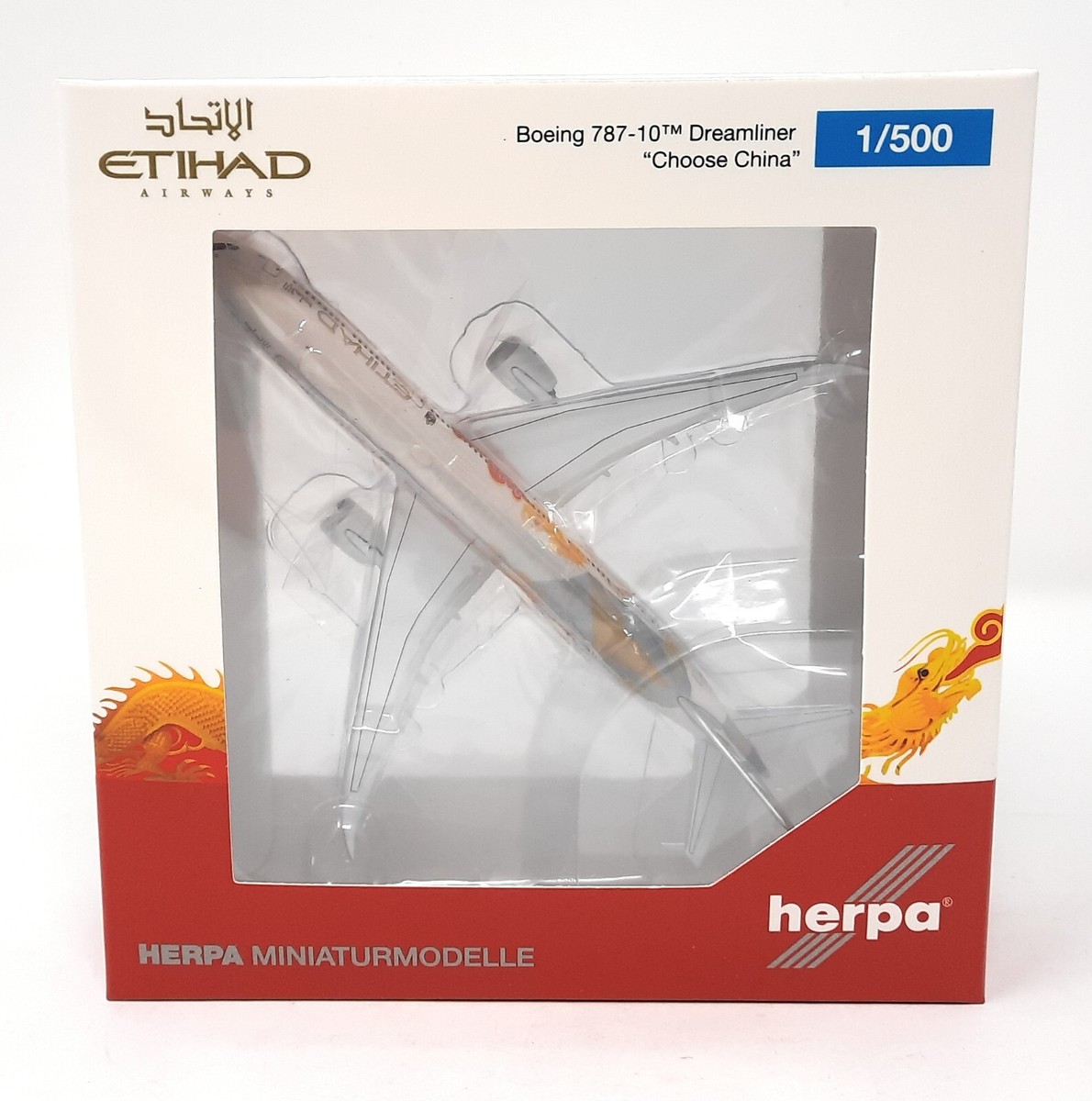 飛行機模型 Herpa ETIHAD AIRWAYS 1/500 レア Airplane Etihad Airways Boeing 787-10 Dreamliner Herpa Wings