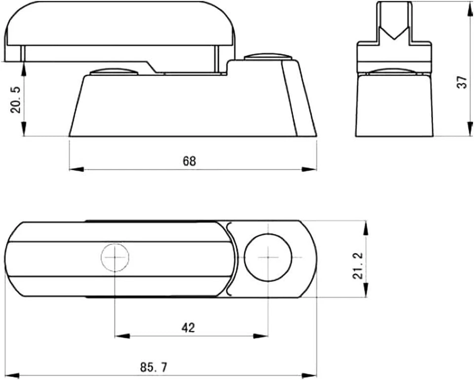 4X UPVC Window Door Safety Security Restrictor Sash Jammer Latch Lock Safe White - Image 2 of 4