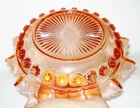 VINTAGE USA PINK DEPRESSION GLASS  BOWL BEAUTIFUL DESIGN NR