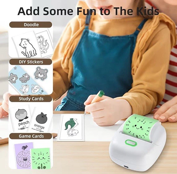 ORGSTA S002 etikettendrucker selbstklebend etikettiergerät Bluetooth 300 Dpi - Bild 3 von 4