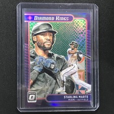2021 Donruss Optic Starling Marte Diamond Kings Choice Green Dragon 84/88