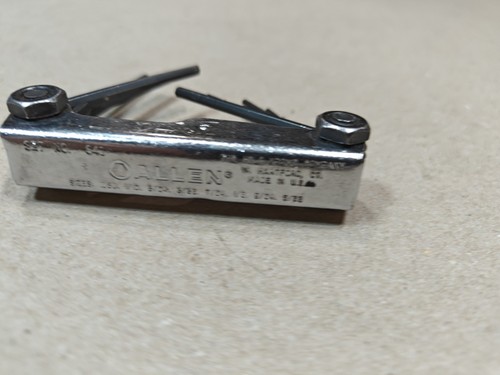 Allen No 641 Folding Hex Wrench Keys Hand Tools Equipments, Made in USA - Picture 3 of 8