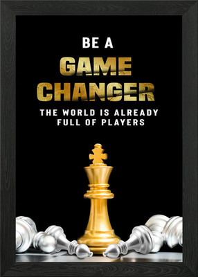 be a game changer Gerahmtes Wandbild Poster Leinwanddruck Bild