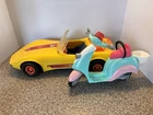 VTG Barbie Corvette 1979 & Scooter 2011 Lot Mattel Inc.