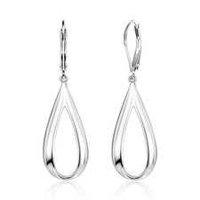 925 Sterling Silver Earrings Teardrop Dangle for Women,