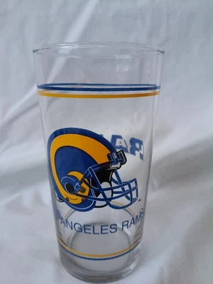 LA RAMS NFL Pint glass - Helmet logo. VGC - Image 1 of 3