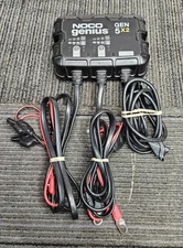 Noco Genius GEN5X2 2-Bank 10 Amp 12V Waterproof On-Board Marine Battery Charger