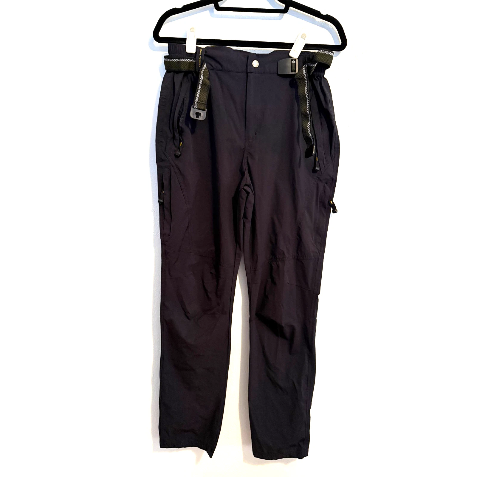 XIYOU NIAO Mens32x32 Black Hiking Outdoor Travel Tactical Adjustable Waist Pants