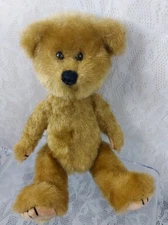 Teddy Bear Brown Tan Black Fully Jointed Poseable 10" Plush Stuffed Animal Doll