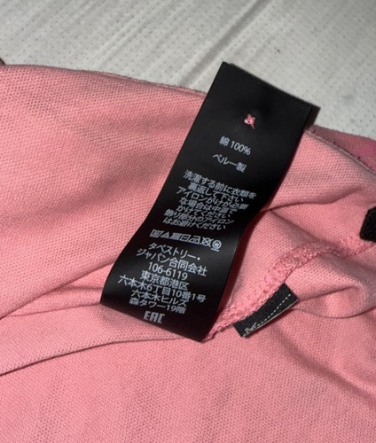 Polo Coach Monogram Firma Logo Uomo Large L Rosa Nera Vedi Foto HTF - Foto 12 di 14