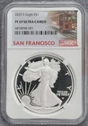 2023-S Proof $1 American Silver Eagle NGC PF69 Ultra CameoSan Francisco Core,OGP