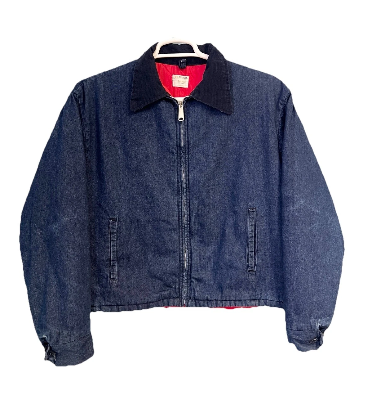 Vintage 70s Big Mac JCPenney Denim Work Jacket Blanket Lined USA Chore Coat