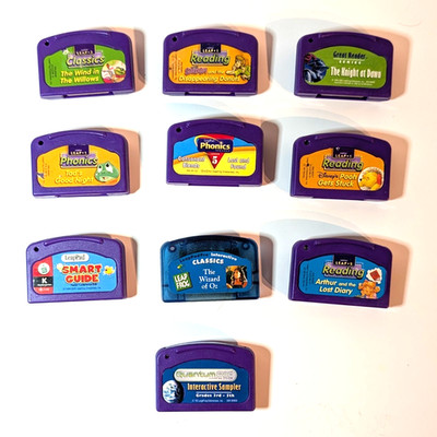 Leap Frog Leap Pad Leap 1, Leap Learning Phonics Game Cartridges Lot of 10