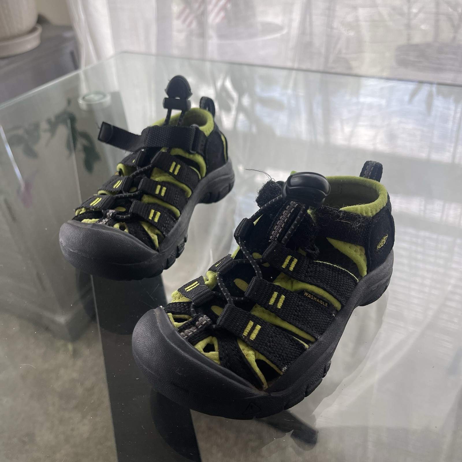 Sandalo sportivo KEEN unisex taglia 8 nero lime impermeabile escursionismo CD V 010915 estivo