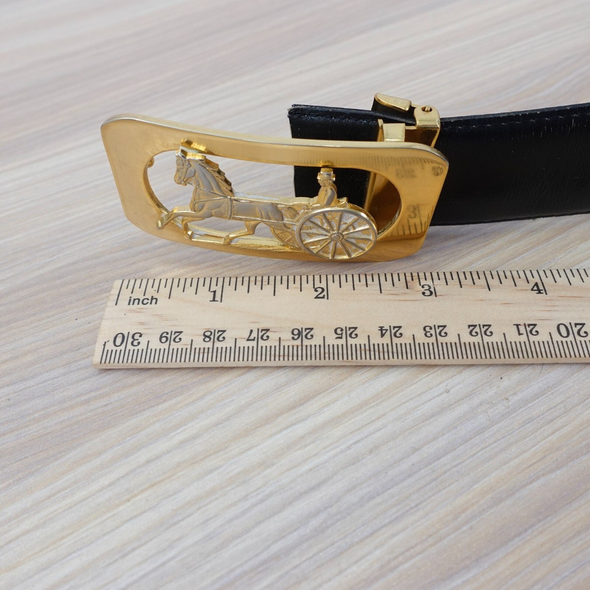 小物 Vintage Celine Gold Carriage Buckle Belt il_1080xN.5381015693_ez8p.jpg
