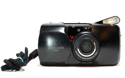 Near Mint] Olympus μ Mju Zoom Deluxe Black Point & Shoot Film