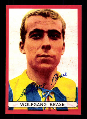 Wolfgang Brase Autogrammkarte Eintracht Braunschweig Spieler 60er Jahre Orig Sig