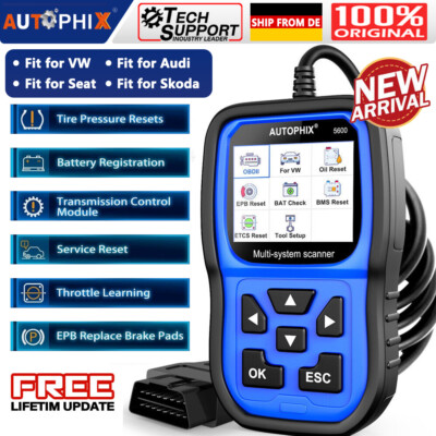 AUTOPHIX 5600 OBD2 Diagnosegerät Alle Syetem Fehler Auslesegerät EPB ABS für VW