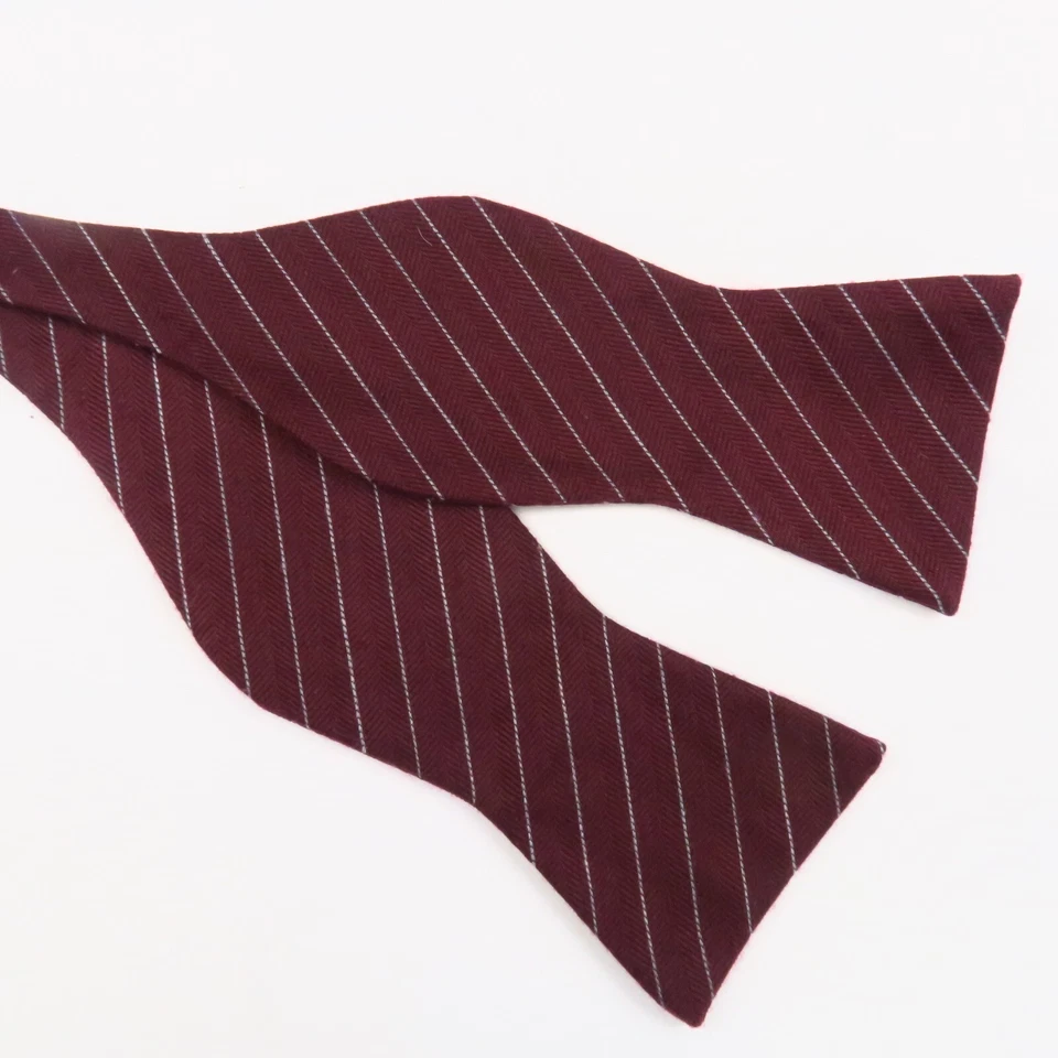 Pajarita ajustable Daniel Cremieux roja blanca a rayas 18"x2,75" Preppy nueva con etiquetas Foto 2 de 4