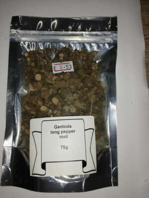 Gantoda, Ganthoda ganze Wurzel, Piper Longum Long Pepper ganze Piprumul 100g