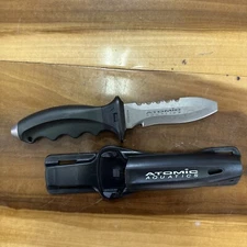 Atomic Aquatics Ti6 Blunt Tip 100% Titanium Scuba Dive Knife Full-Tang Anti-Rust