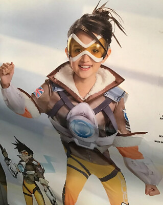 Overwatch Deluxe Tracer Child Costume Small, Large Disguise 19873 Halloween New