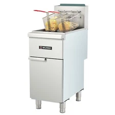 3 Burners  Commercial Floor Gas Deep Fryer Propane 90000 BTU 40lbs 400°F