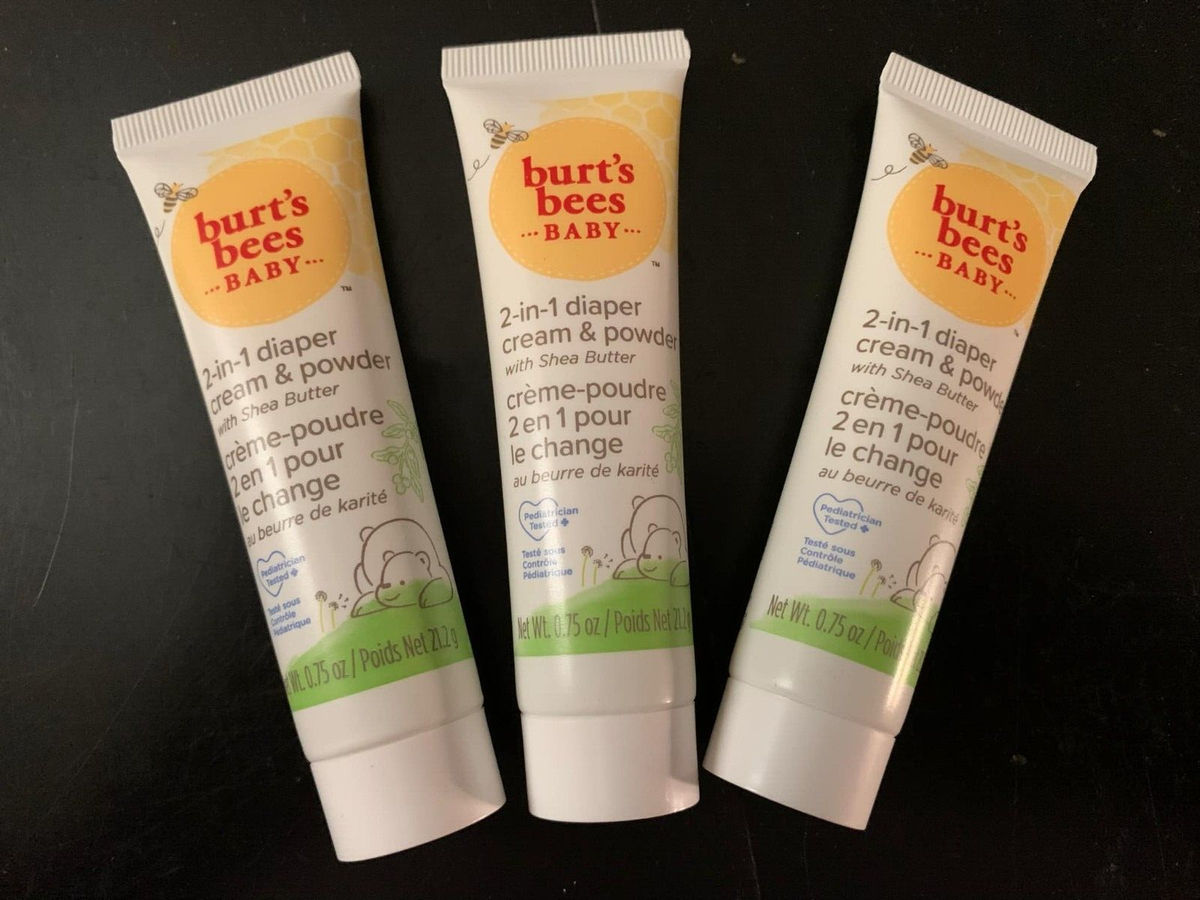 Burt's Bees Baby 2-in-1 Diaper Cream Powder W Shea Butter