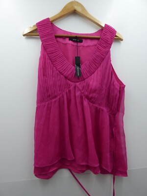 Ladies Definitions pink sleeveless pretty top size 16
