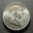1948  Franklin Silver Half Dollar - 90% Silver * - (P4470)
