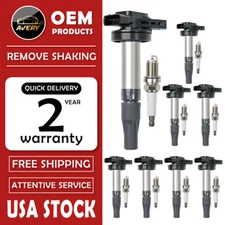8 Ignition Coils & 8 Spark Plugs for Jaguar XF XJ8 Land Rover Range Rover UF519