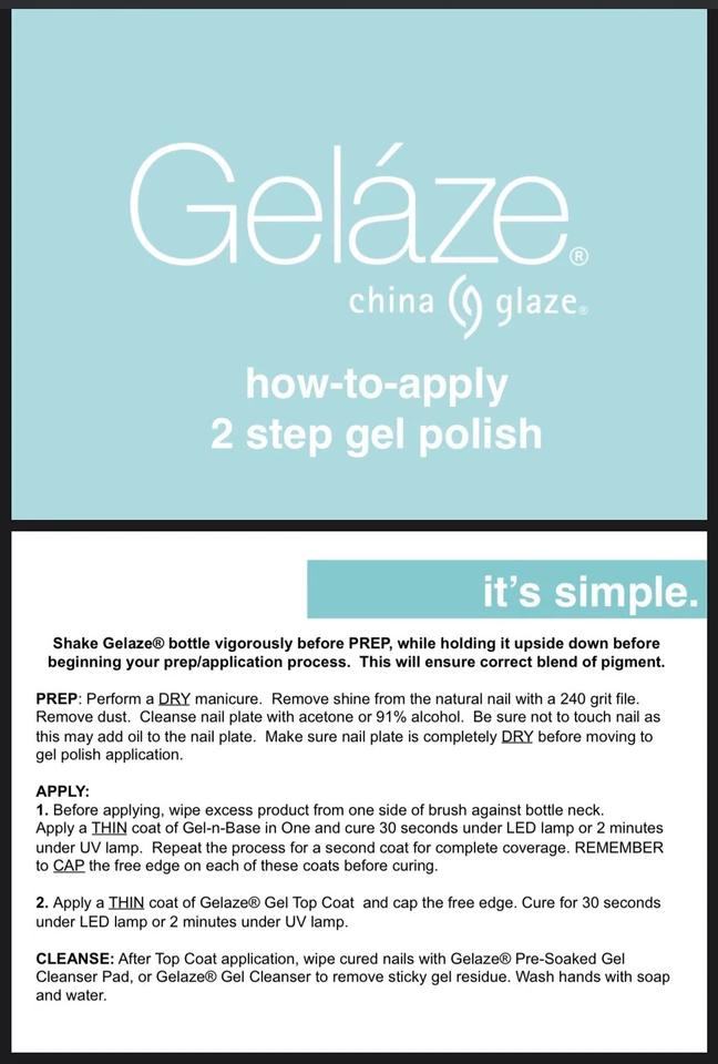 7 Colores + Esmalte en Gel Top Coat de Geláze China Glaze Foto 3 de 4