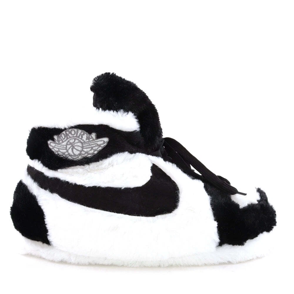 AJ 1 Black Retro Hi Top Trainer Sneaker Slippers eBay