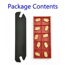 10X/Set GTN-3-SP300 Insert Lathe Cut Off Grooving Parting Tool Holder SPB26 -3