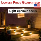 Solar LED Deck & Garden Lights - Waterproof Outdoor Step Lamps, 4/8/12/16pcs Set