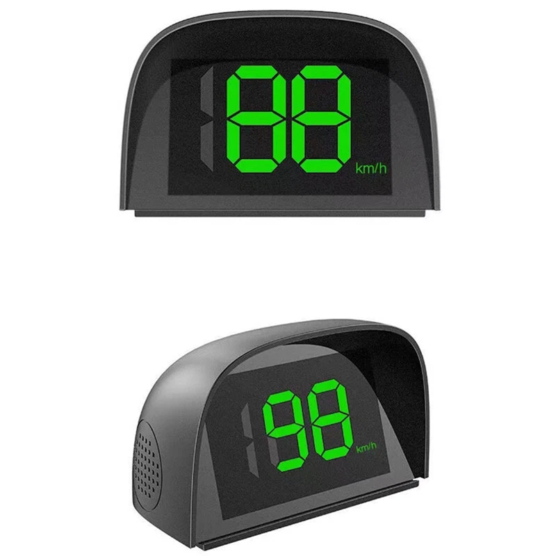 Coche GPS HUD: Velocímetro digital KMH (verde, fuente grande, plug-and-play) Foto 3 de 4