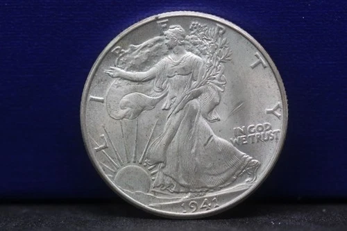 1941 P Walking Liberty Half Dollar Gem BU Uncirculated MS++ Coin. Good Luster.
