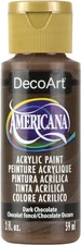 DecoArt Americana Acrylic Paint 2oz-Dark Chocolate - Opaque