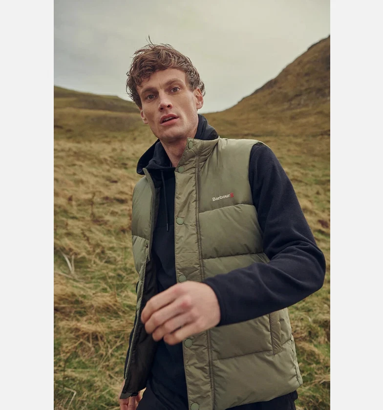 BARBOUR Grassland Baffle Quilted Gilet / Vest MSRP$280 ~ WARM, COMFY & Stylish